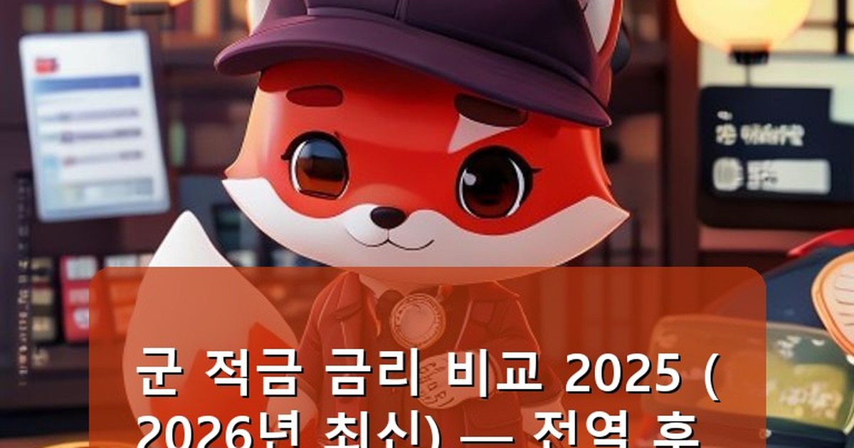 군 적금 금리 비교 2025 - health.whcksdid.kr 캐릭터
