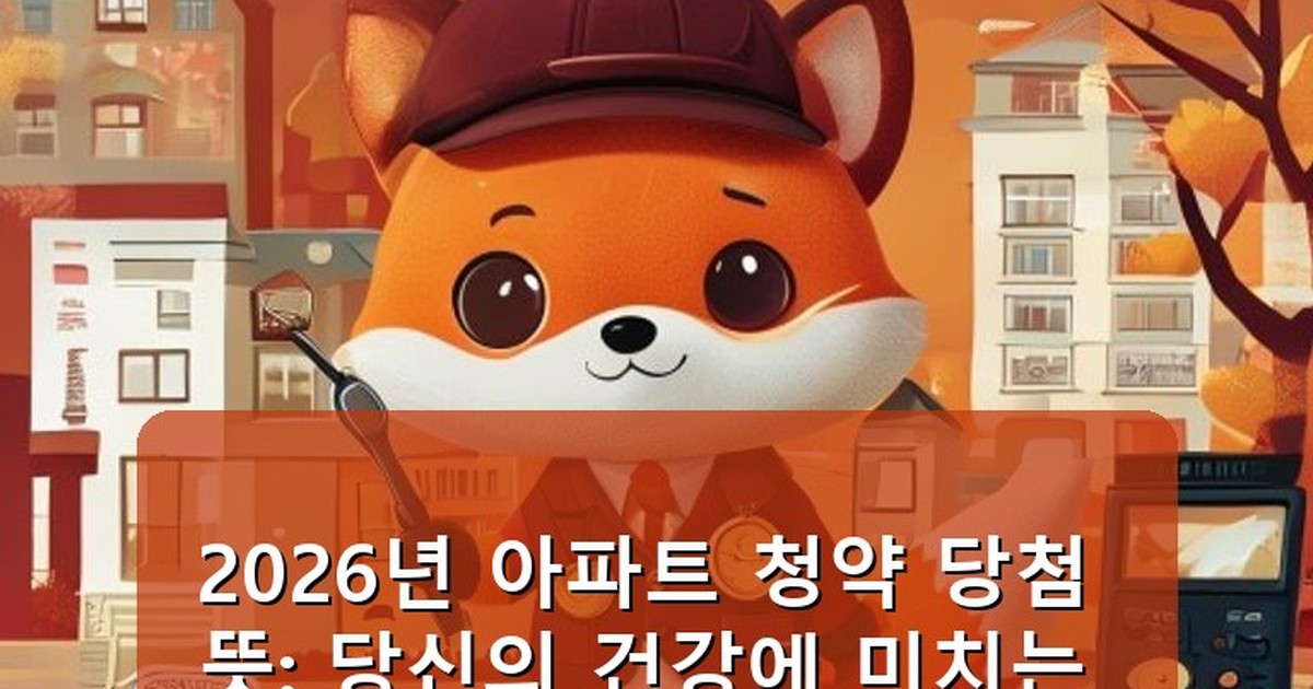 아파트 청약 당첨 뜻 - health.whcksdid.kr 캐릭터