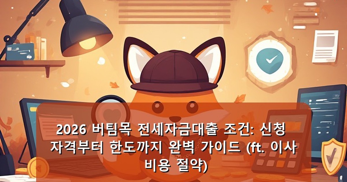 버팀목 전세자금대출 조건 - health.whcksdid.kr 캐릭터