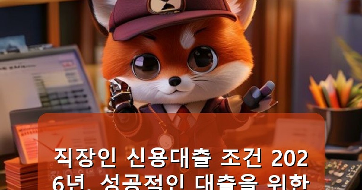 직장인 신용대출 조건 - health.whcksdid.kr 캐릭터