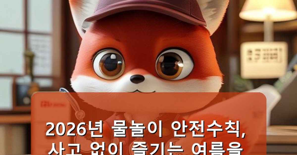 물놀이 안전수칙 - health.whcksdid.kr 캐릭터