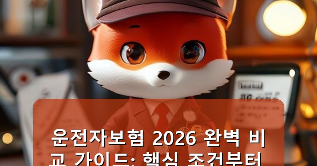 운전자보험 비교 - health.whcksdid.kr 캐릭터