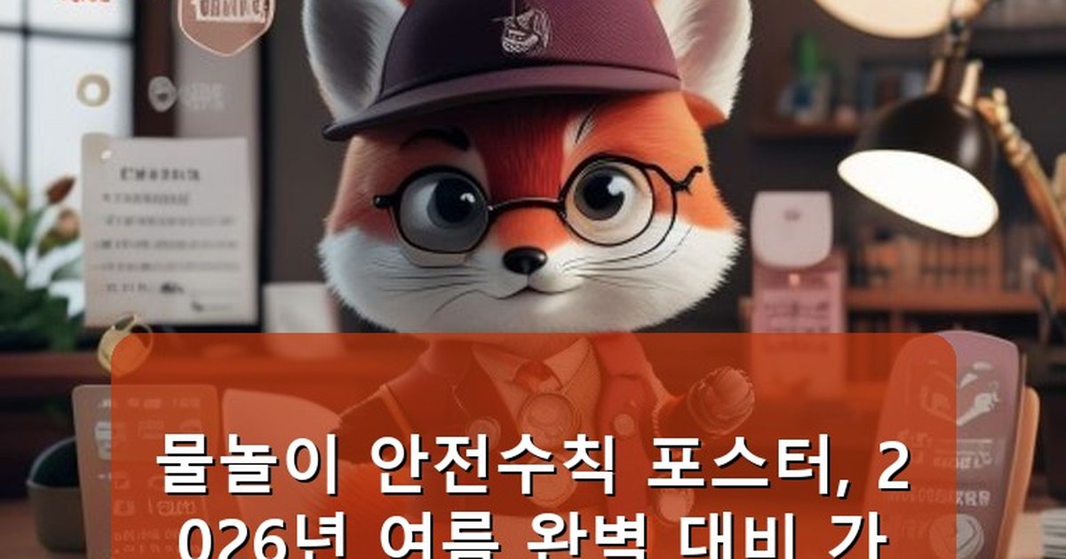 물놀이 안전수칙 포스터 - health.whcksdid.kr 캐릭터